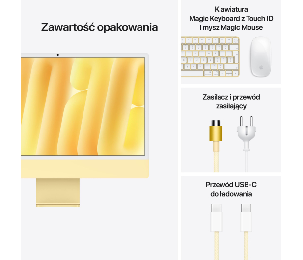 Apple iMac 24 M4/24GB/2TB/MacOS Retina 4,5K Zółty 10R GPU - 1570304 - zdjęcie 9